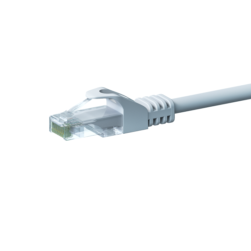 UTP CAT5e patchkabel 0,50m wit - 100% koper