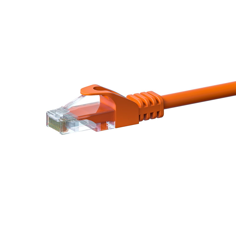 UTP CAT5e patchkabel 0,25m oranje - 100% koper