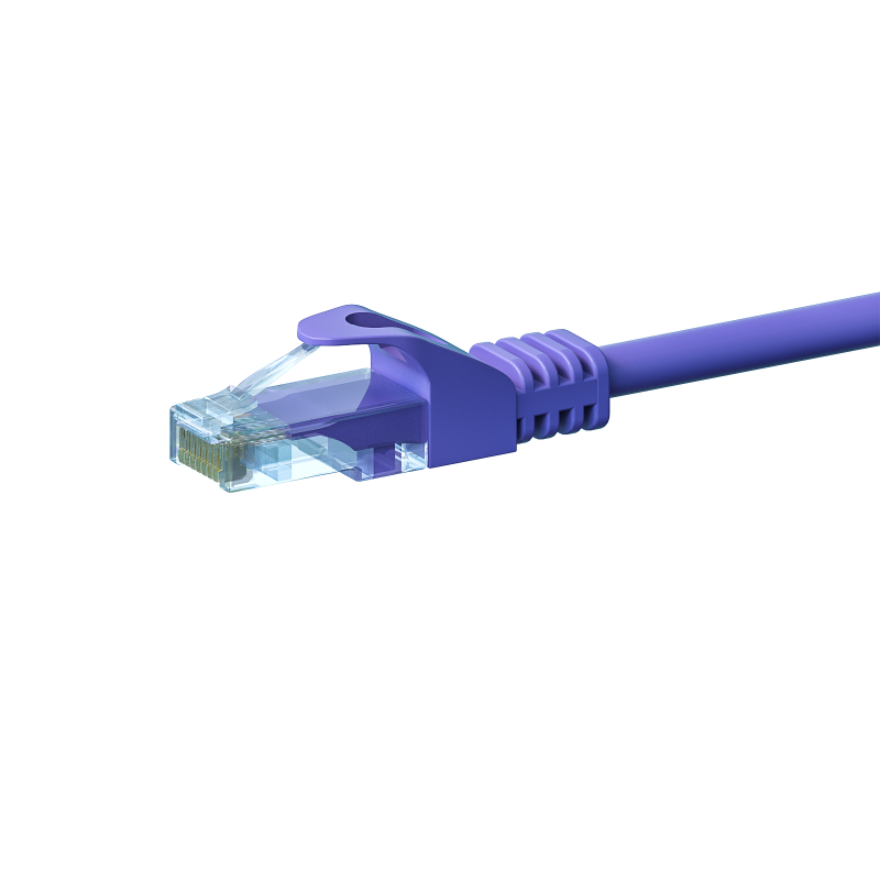 UTP CAT5e patchkabel 0,50m paars - 100% koper