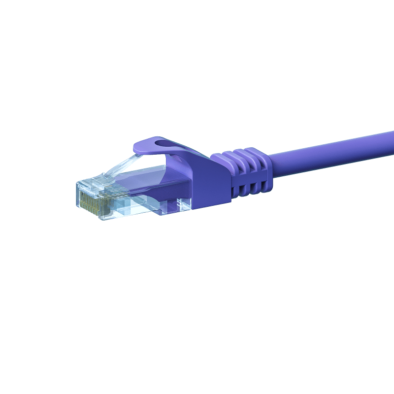 UTP CAT5e patchkabel 1m paars - 100% koper