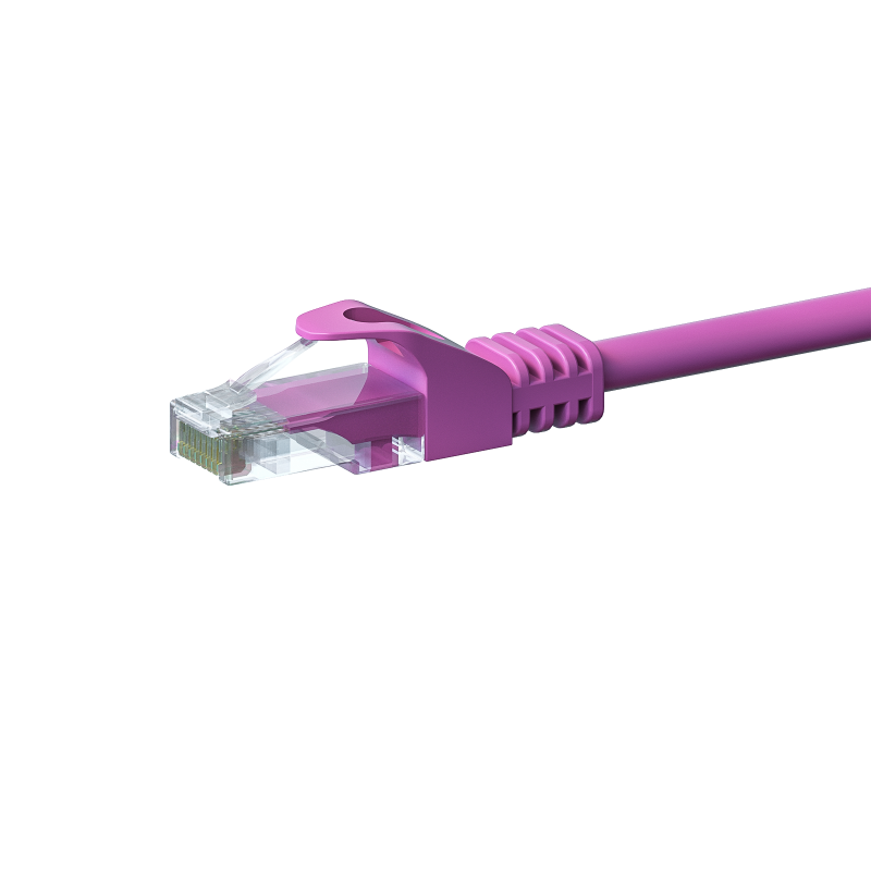 UTP CAT5e patchkabel 0,50m roze - 100% koper