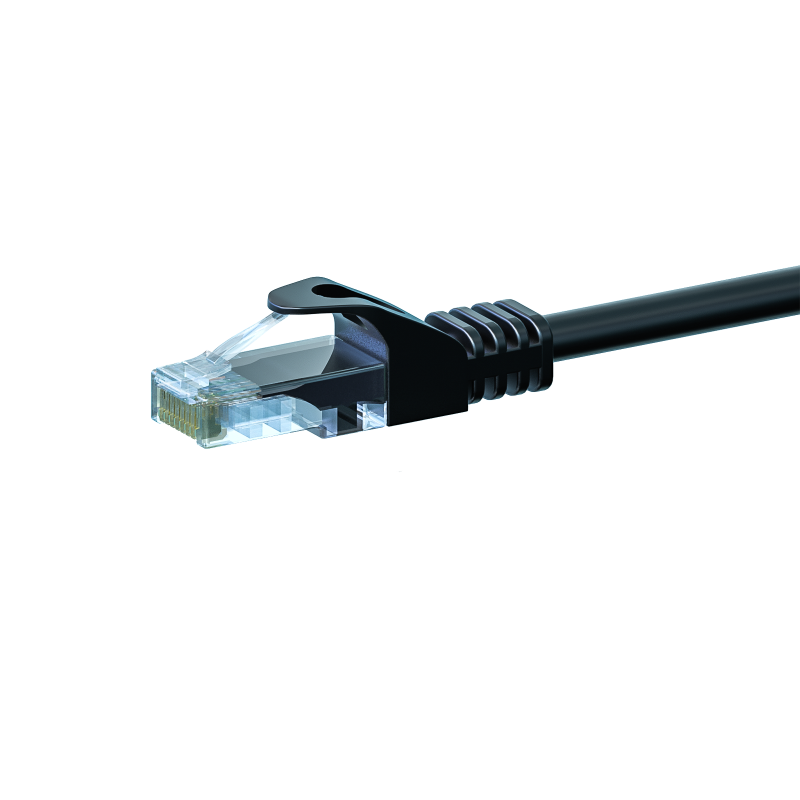 CAT5e patchkabel 0,5m zwart  - CCA