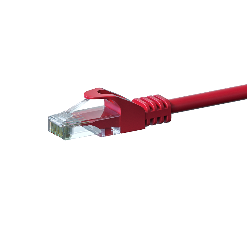 CAT6 patchkabel 0,25m rood - CCA