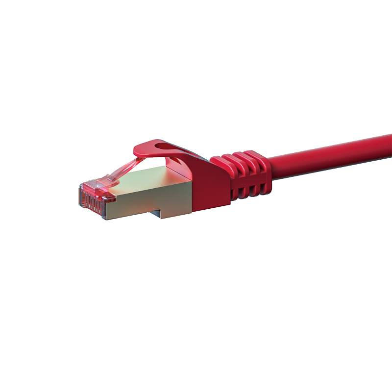 CAT6 S/FTP (PIMF) patchkabel 0,25m rood 