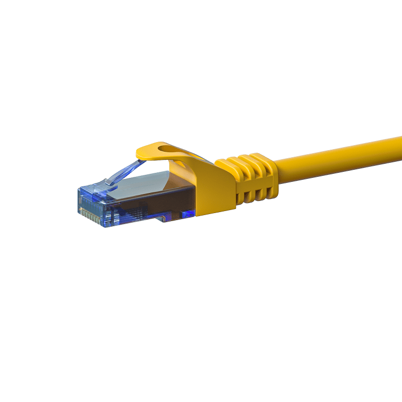 UTP CAT6a patchkabel 20m geel - 100% koper