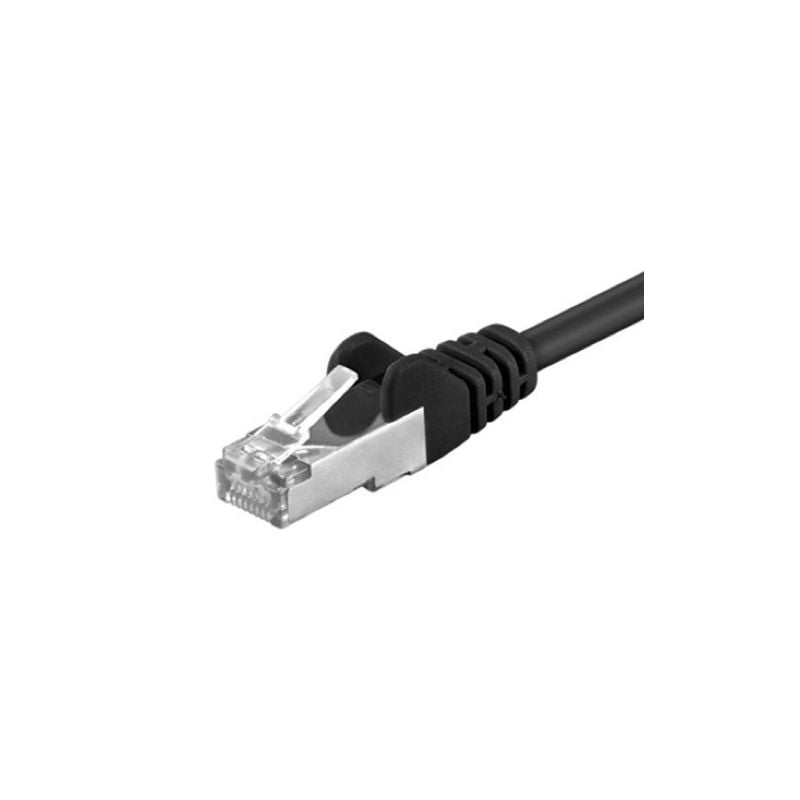 CAT5e FTP patchkabel 0,25m zwart 